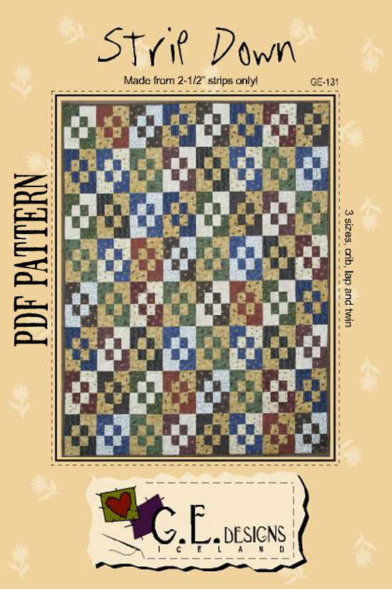 Strip Down PDF Pattern 131 Pattern GE Designs   