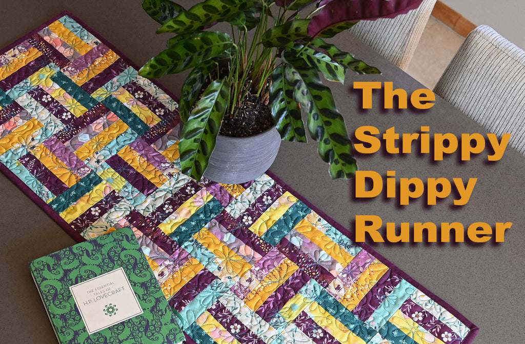 The Strippy Dippy - Table runner Pattern GE Designs   