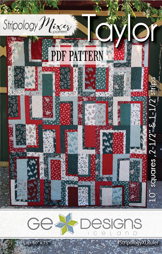 Taylor - PDF Stripology Mixer Pattern 220 Pattern GE Designs   