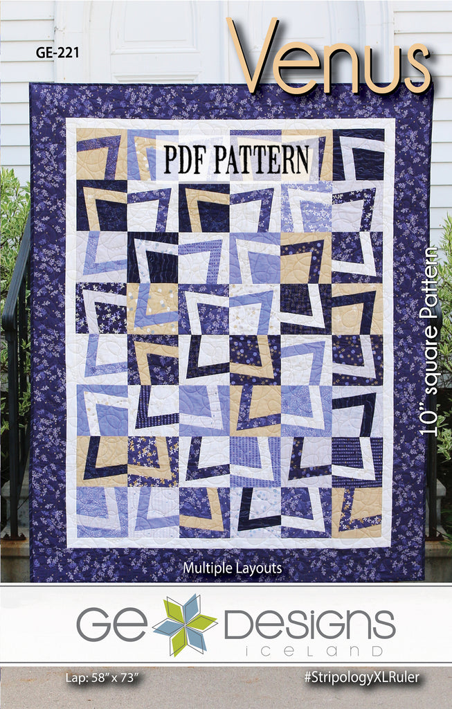 Venus - 10" Square PDF Pattern 221 Pattern GE Designs   