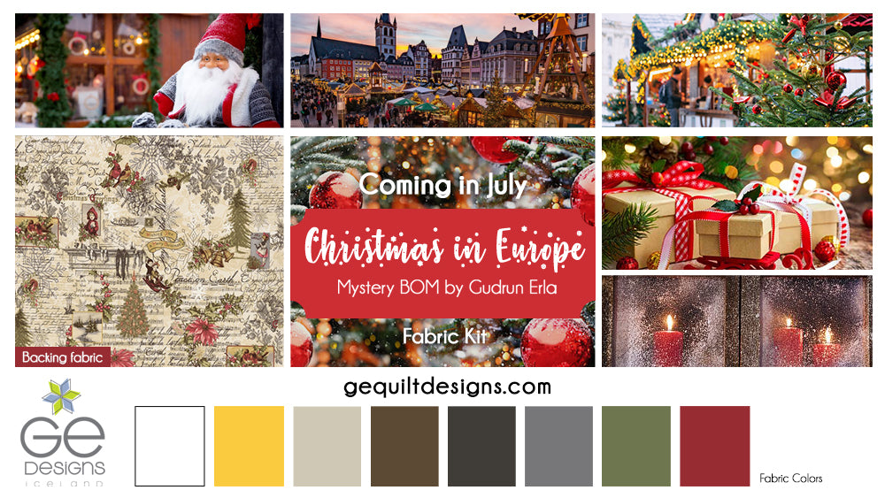 Christmas in Europe Fabric Kit Fabrics GE Designs   