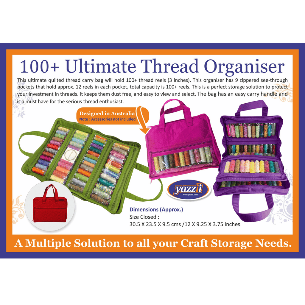 Yazzii Ultimate Thread Organizer 100 Royal Blue CA635RB Storage & Bags Yazzii   