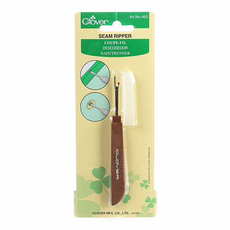 Clover Seam Ripper - brown handle 463CV Tool Checker   