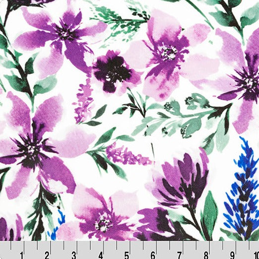 Cuddle Spring Flowers Wisteria 60"MK-TH-0037 - 3 YARD Fabrics Shannon Fabrics   