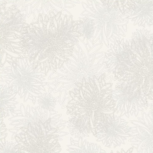 Floral Elements Chalk 548, quilting fabric by Art Gallery