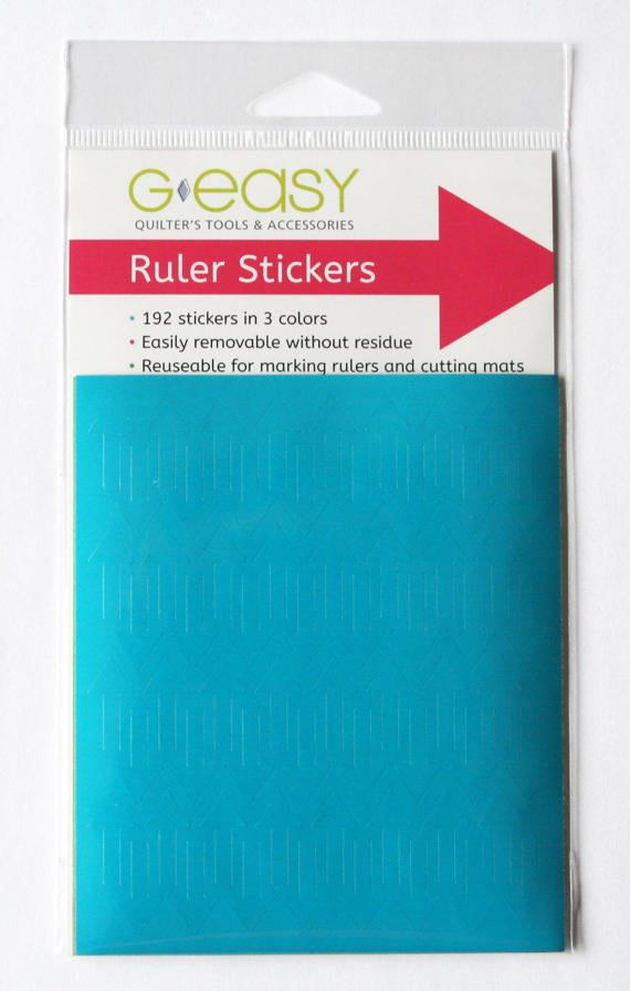 GEasy Ruler Stickers - Tropical Brights palette GE-1100 Tool GE Designs   