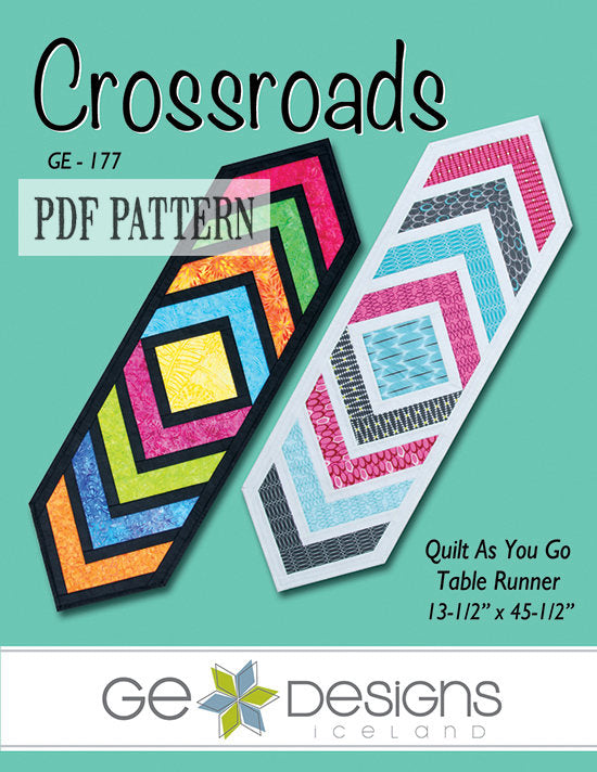 Crossroads Table Runner Pattern PDF 177 Pattern GE Designs   