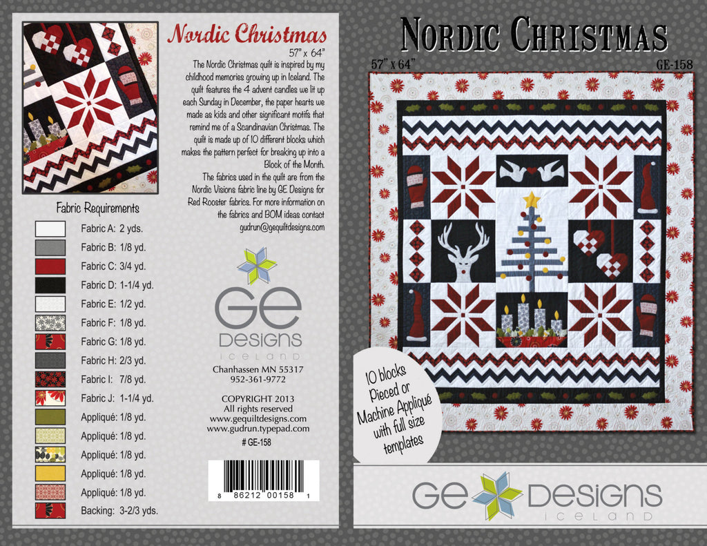 Nordic Christmas Pattern PDF 158 Pattern GE Designs   