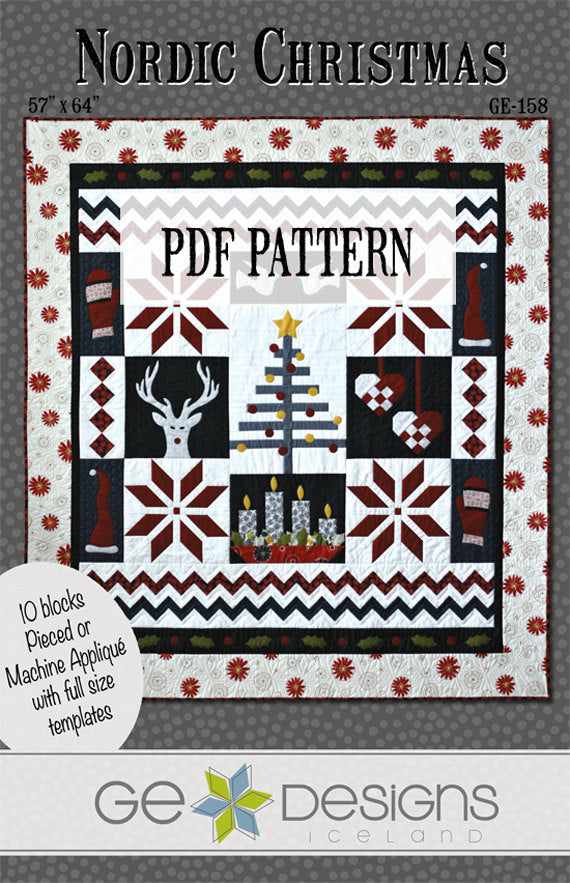 Nordic Christmas Pattern PDF 158 Pattern GE Designs   