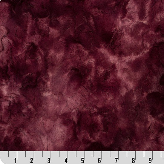 Luxe Cuddle Galaxy Merlot 60" MK-OH-0031- 1.5 YARD Fabrics Shannon Fabrics   