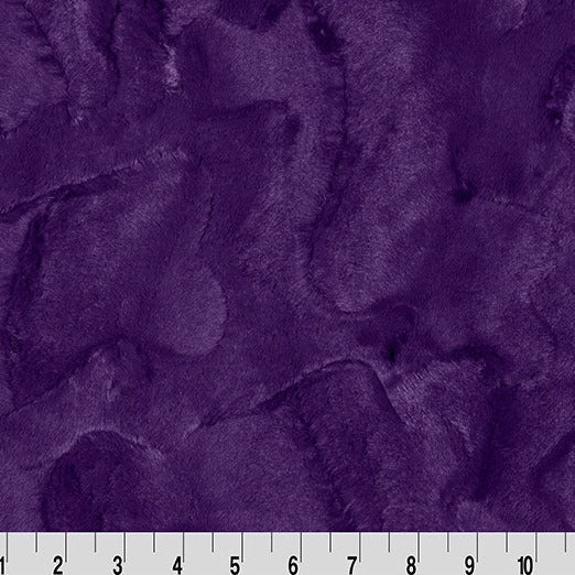 Luxe Cuddle Hide Eggplant 60" MK-TH-0025  - 3 YARD Fabrics Shannon Fabrics   