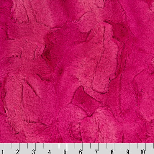 Luxe Cuddle Hide Magenta 60" MK-OH-0006  - 1.5 YARD Fabrics Shannon Fabrics   