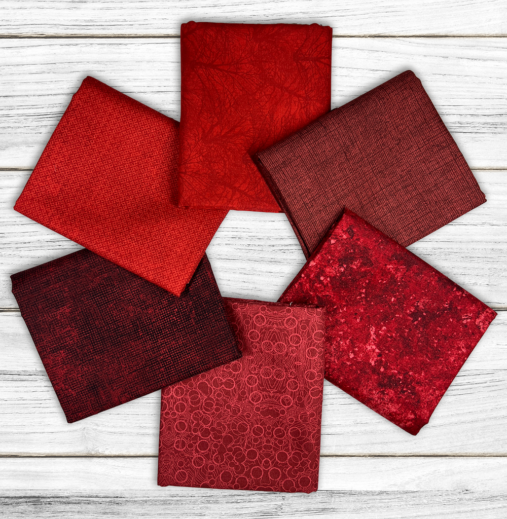 Mystery Basic Red Stash Builder Bundle Fabrics GE Designs