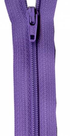 14in Zipper- Princess Purple 341  Checker   